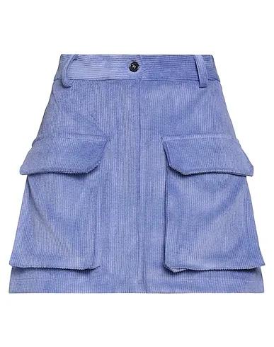 Lilac Velvet Mini skirt