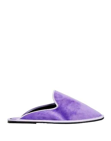 Lilac Velvet Mules and clogs