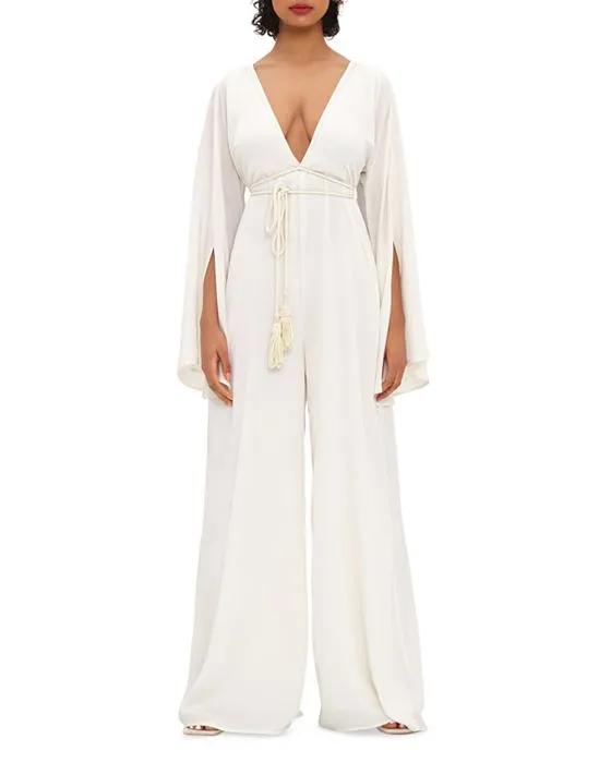 Lili Belted Jumpsuit Swim Cover-Up