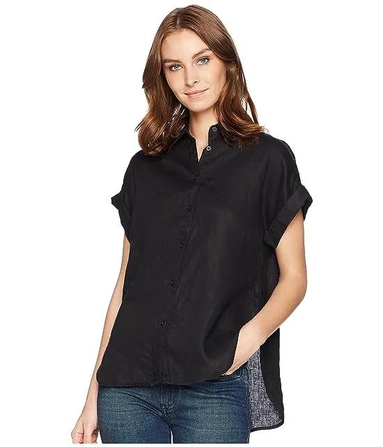 Linen Dolman-Sleeve Shirt