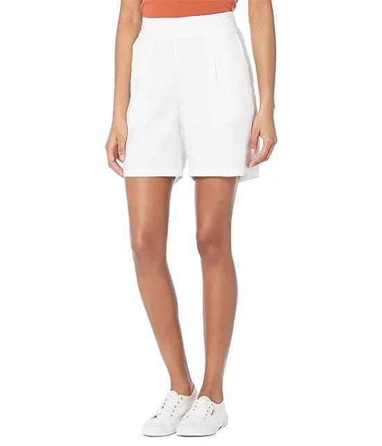 Linen Shorts with Pleats