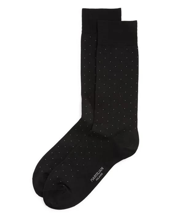 Lisle Pin-Dot Socks