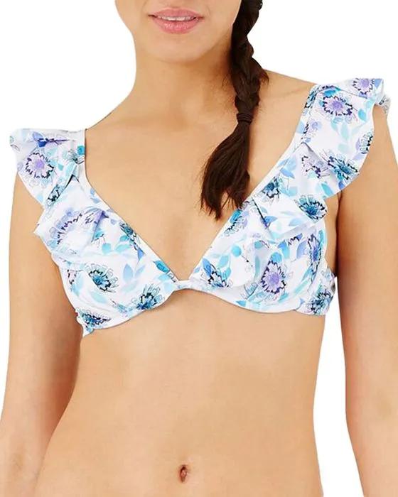 Lizzy Floral Print Underwire Bikini Top