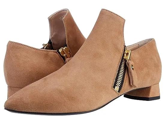 Loafer Bootie With Zippers