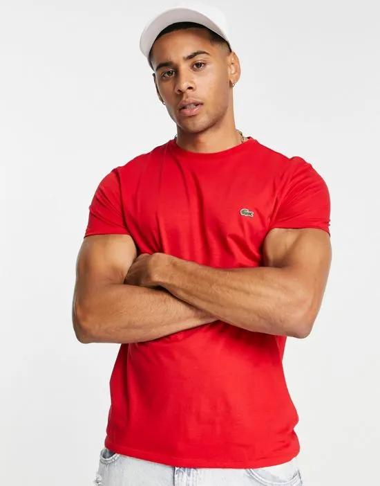 logo t-shirt in red