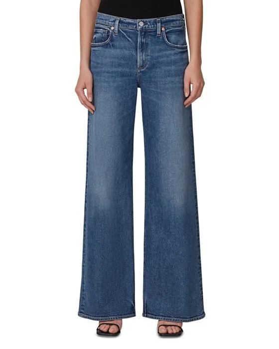 Loli High Rise Baggy Wide Leg Jeans in Palazzo