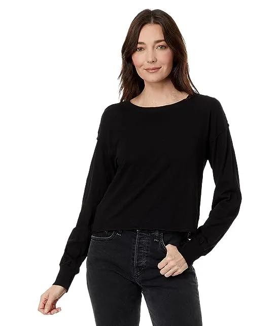 Long Sleeve Cropped Boxy Top