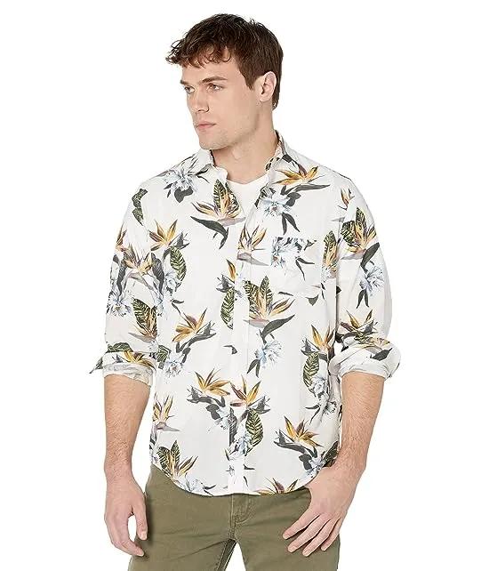 Long Sleeve Hibiscus Shirt