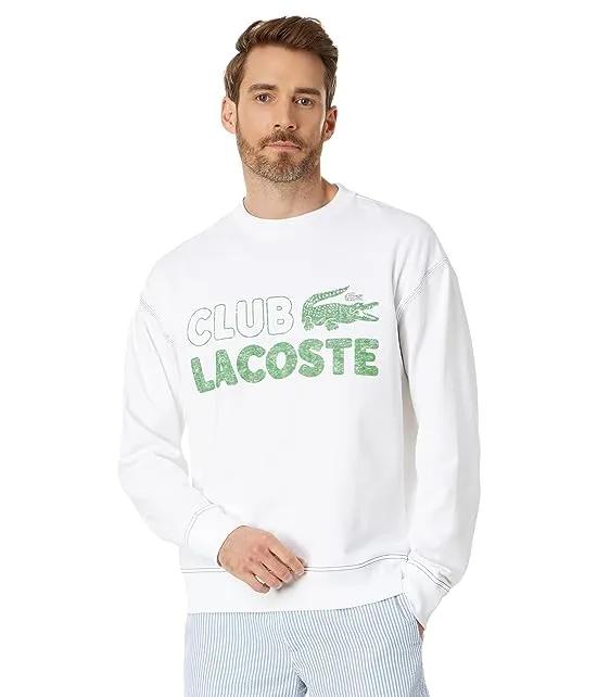 Long Sleeve Loose Fit Graphic Sweatshirt