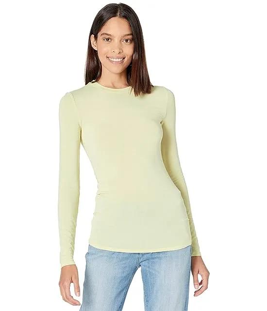 Long Sleeve Solid Jersey Knit Top