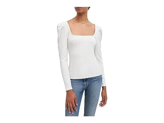 Long Sleeve Square Neck