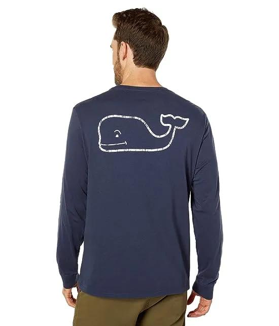 Long Sleeve Vintage Whale Pocket T-Shirt