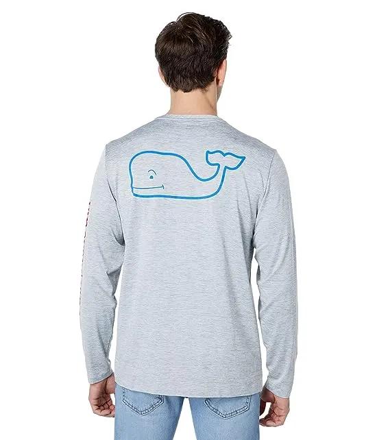 Long Sleeve Whale Harbor T- Shirt