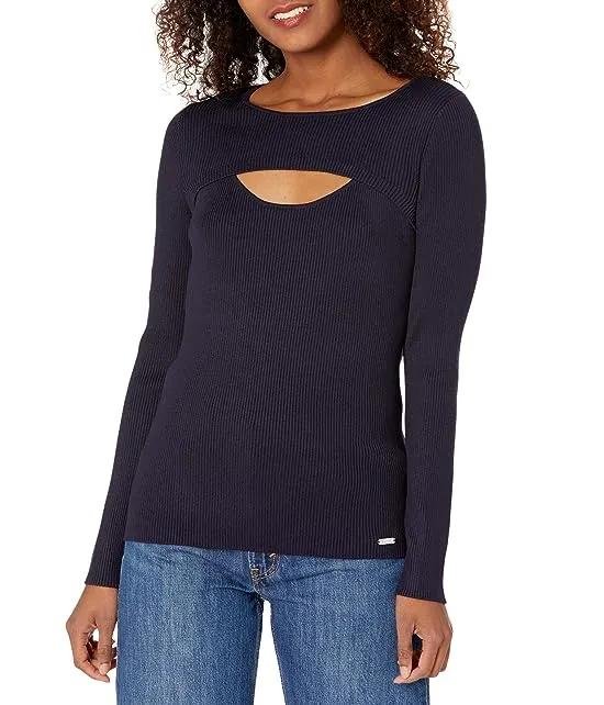 Long Sleeve with Cutout At Front