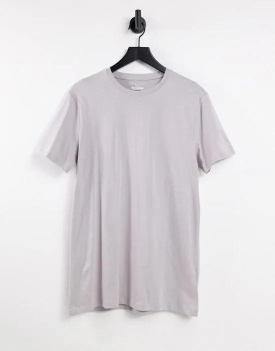 Longline T-Shirt in Gray