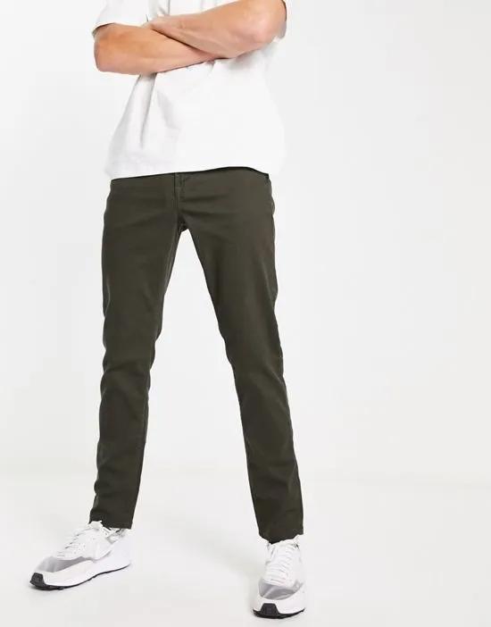 Loom slim fit jeans in dark khaki