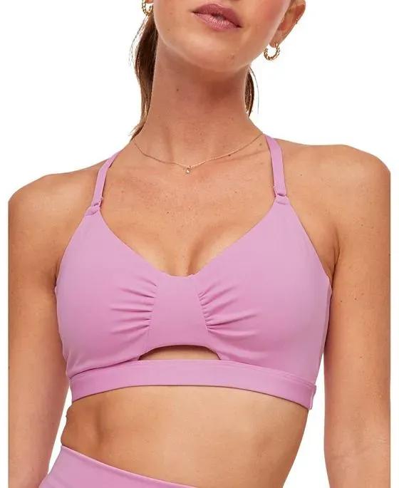 Lotus Low Support Ruched Bra Women's  Sports Bra
