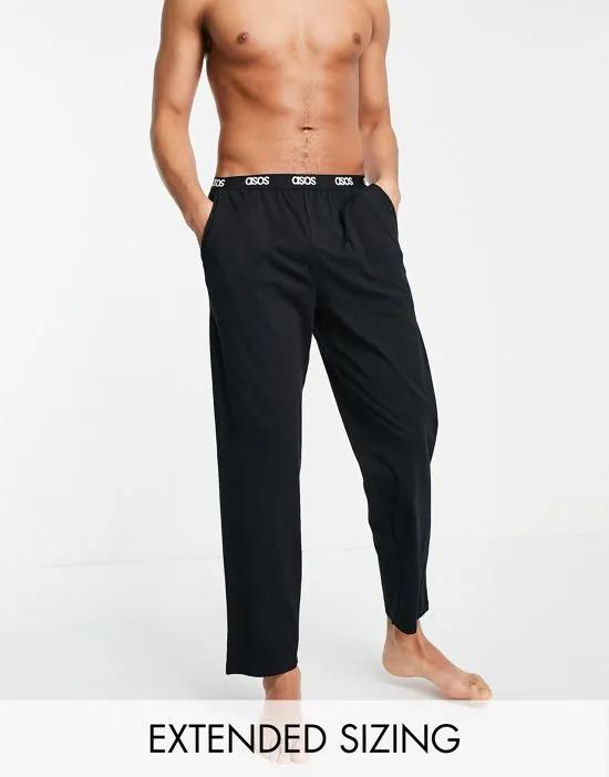lounge pajama bottoms in black