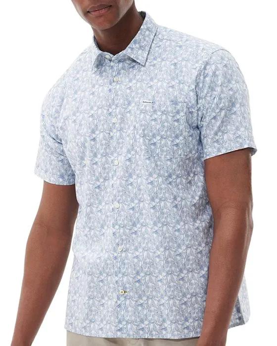 Lowick Short Sleeve Button Front Printed Shirt
