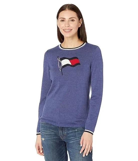 Lucy Flag Lurex Sweater