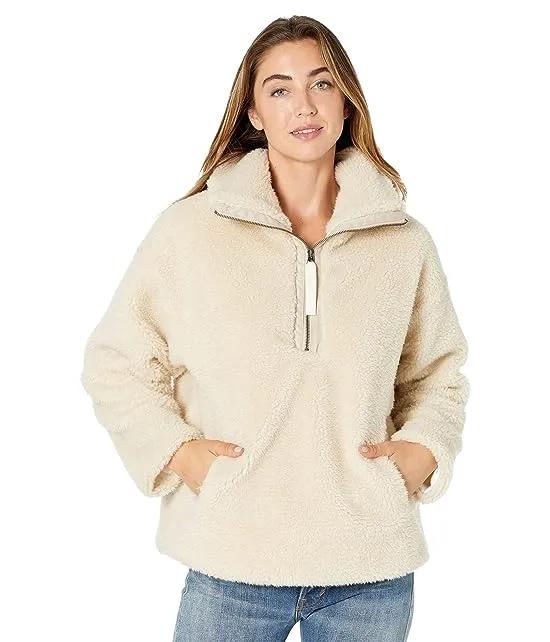 Lux Sherpa Oversized 1/2 Zip with Pockets