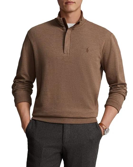 Luxury Jersey Quarter-Zip Pullover