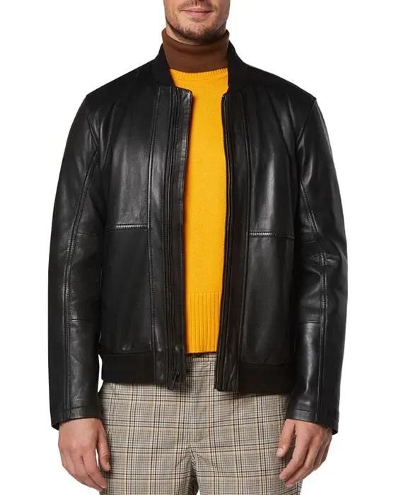MacNeil Leather Bomber Jacket 