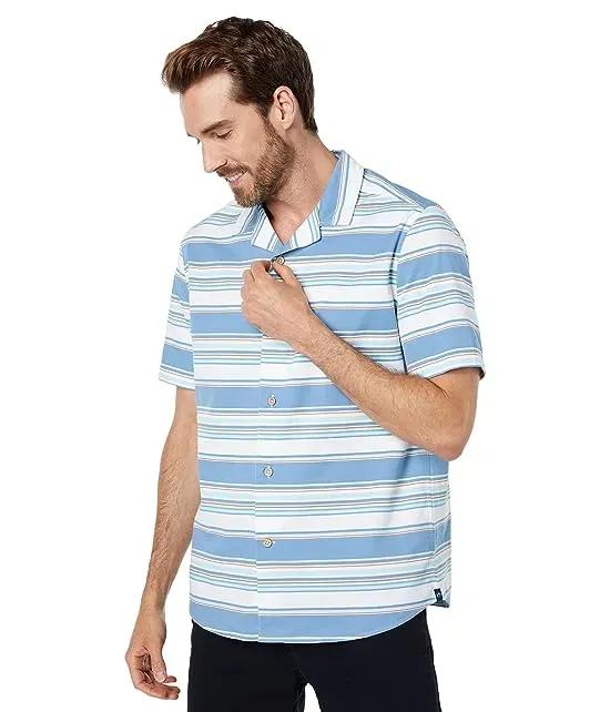 Madeira Stripe Short Sleeve Camp Shirt