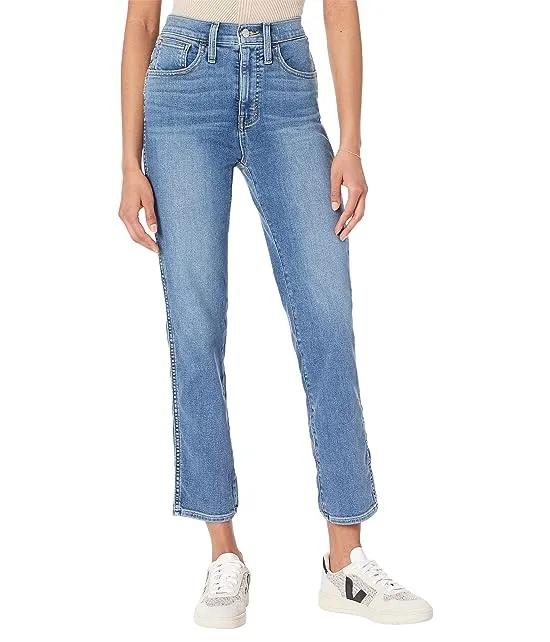 Madewell High-Rise Slim Straight Jean in Wilmore Wash