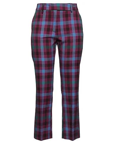 Magenta Flannel Casual pants