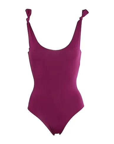 Magenta Jersey One-piece swimsuits Ginestra
