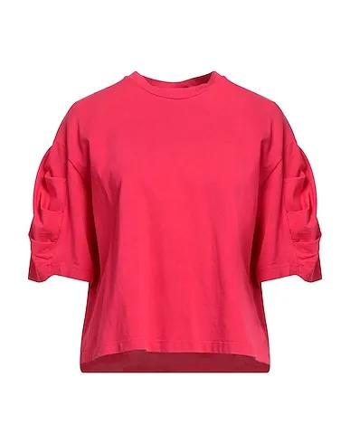 Magenta Jersey Oversize-T-Shirt