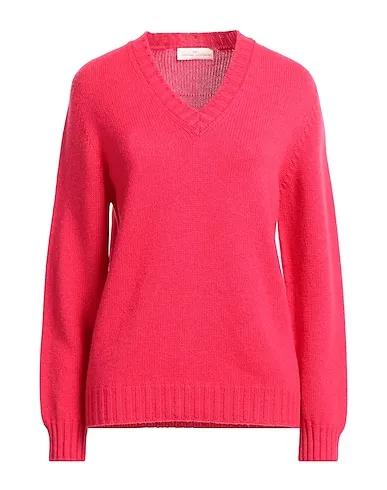 Magenta Knitted Cashmere blend