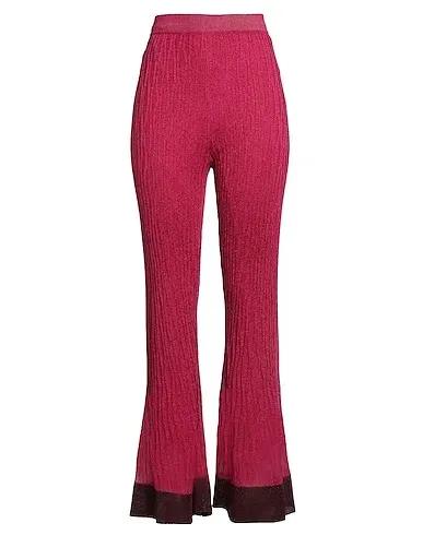 Magenta Knitted Casual pants