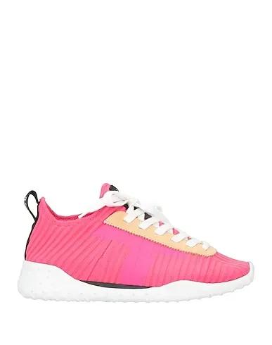 Magenta Knitted Sneakers