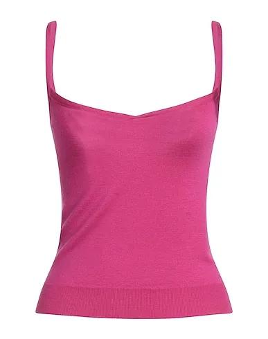 Magenta Knitted Tank top
