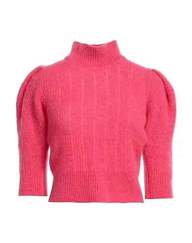 Magenta Knitted Turtleneck