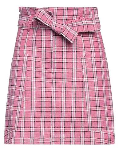 Magenta Plain weave Mini skirt
