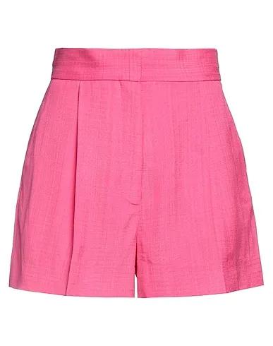 Magenta Plain weave Shorts & Bermuda