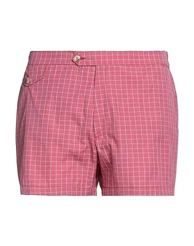 Magenta Plain weave Swim shorts
