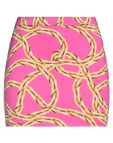 Magenta Synthetic fabric Mini skirt