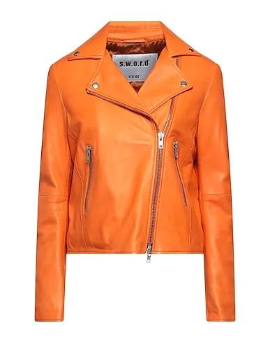 Mandarin Leather Biker jacket