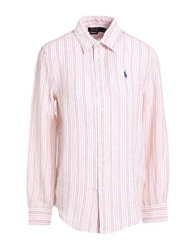 Mandarin Linen shirt RELAXED FIT STRIPED LINEN SHIRT

