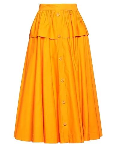 Mandarin Plain weave Midi skirt