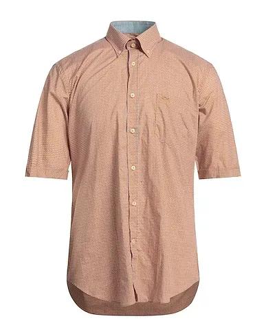 Mandarin Plain weave Patterned shirt