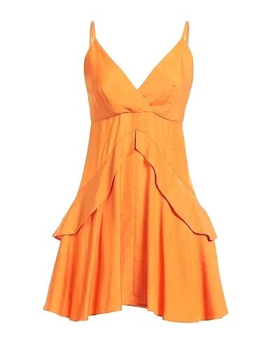 Mandarin Plain weave Short dress