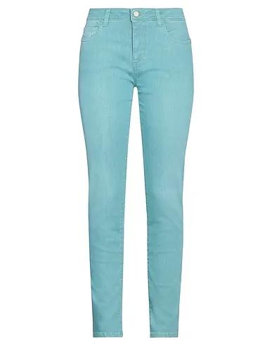 MANILA GRACE | Turquoise Women‘s Denim Pants
