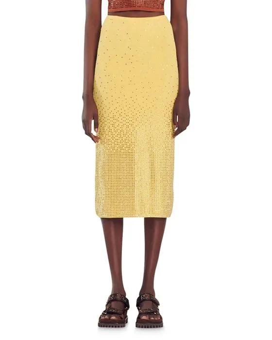 Manray Embellished Midi Skirt