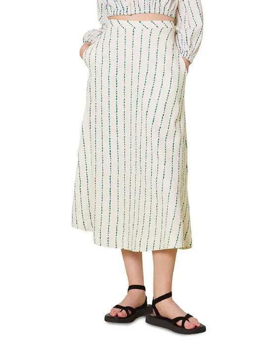 Mari Embroidered Circle Skirt