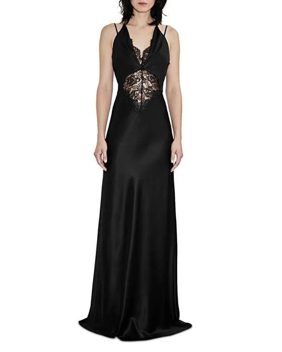 Maria Silk and Lace Gown